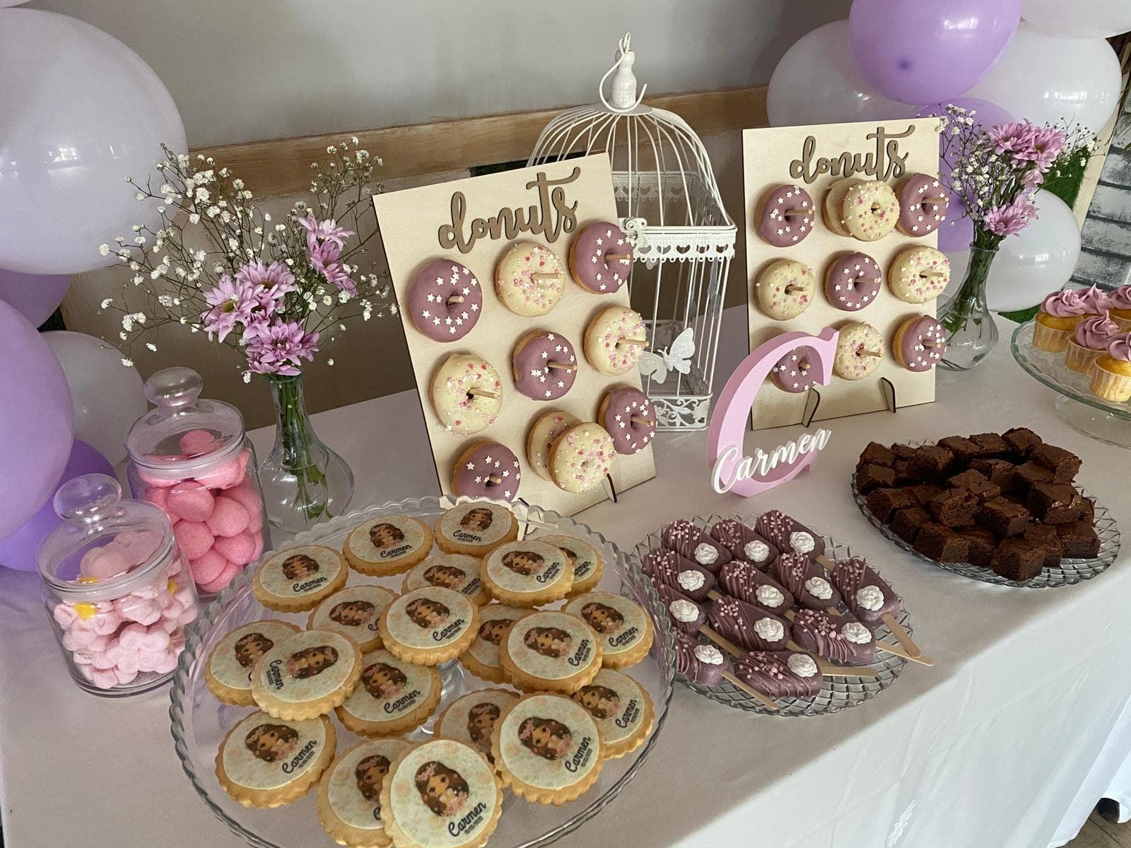 Mesa dulce personalizada comunión - Imagen 1