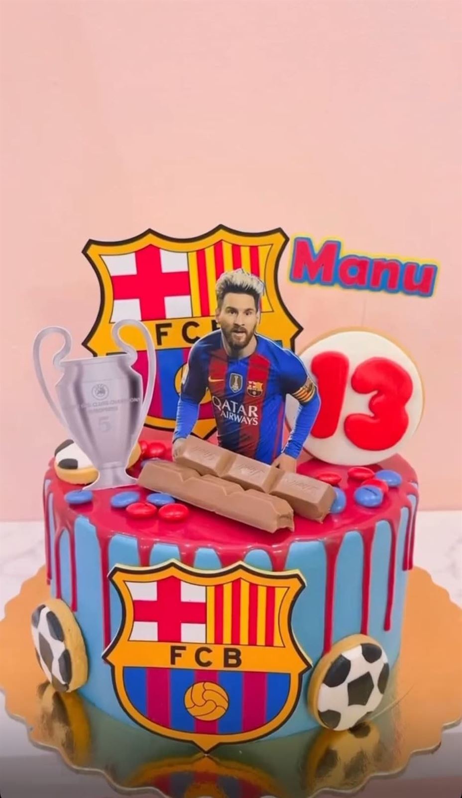 Tarta personalizada Barça - Imagen 1