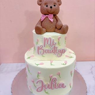 Tarta personalizada bautizo niña - Imagen 1