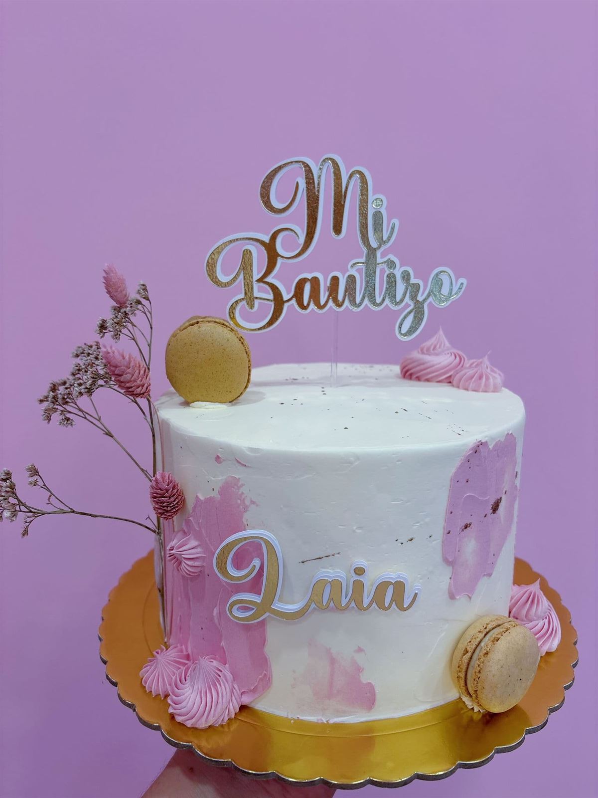 Tarta personalizada bautizo - Imagen 1