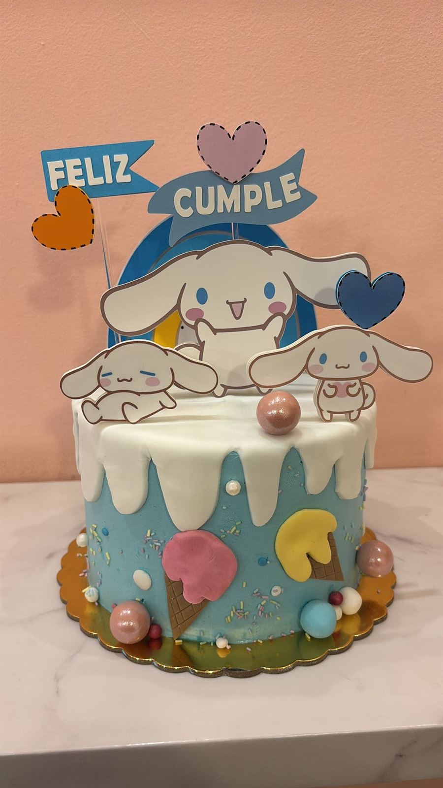 Tarta personalizada Cinnamoroll - Imagen 1