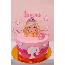 Tarta personalizada cumpleaños Barbie - Imagen 1