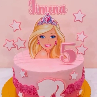 Tarta personalizada cumpleaños Barbie - Imagen 1
