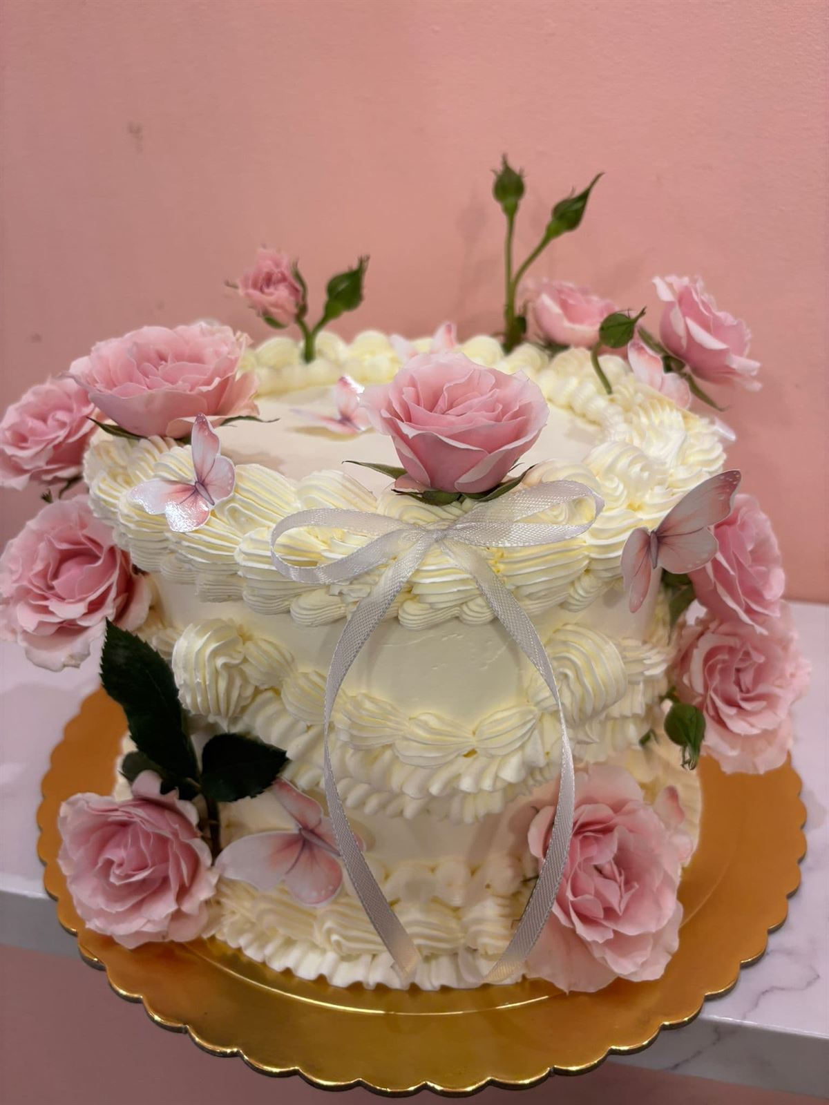 Tarta personalizada flores - Imagen 1