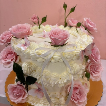 Tarta personalizada flores - Imagen 1