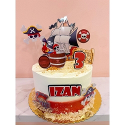 Tarta personalizada piratas - Imagen 1
